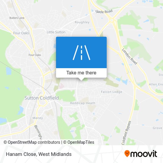 Hanam Close map