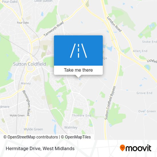 Hermitage Drive map