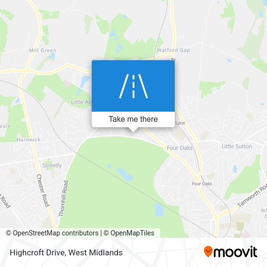 Highcroft Drive map