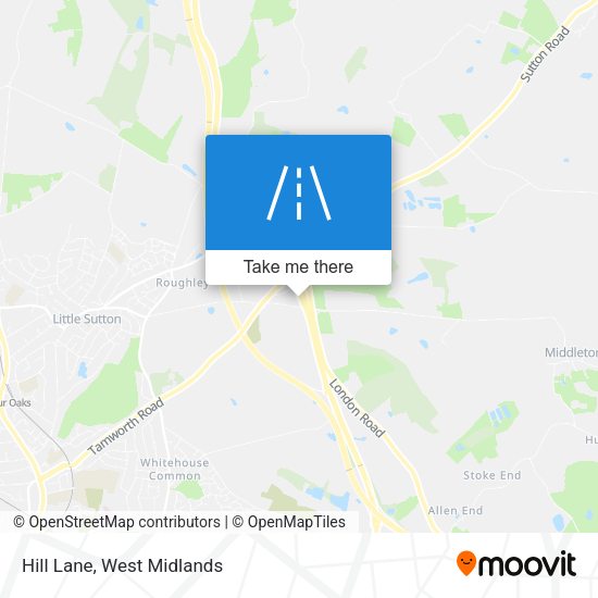 Hill Lane map