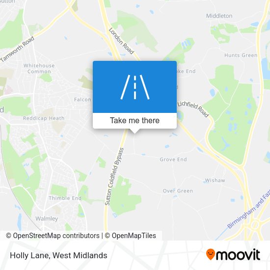 Holly Lane map