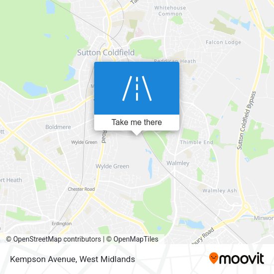Kempson Avenue map