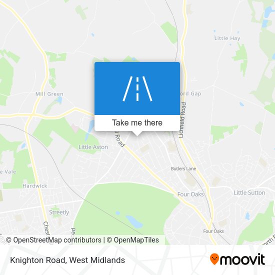 Knighton Road map