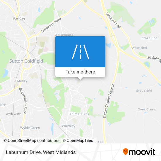 Laburnum Drive map