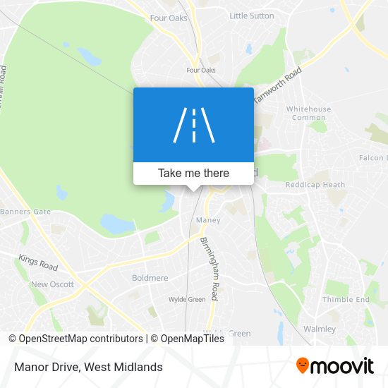Manor Drive map