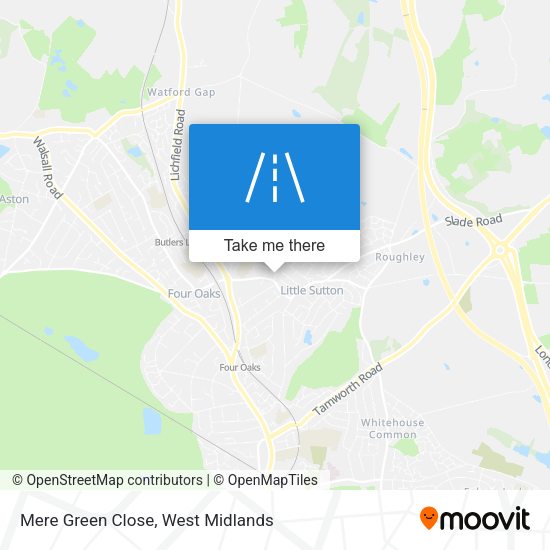 Mere Green Close map