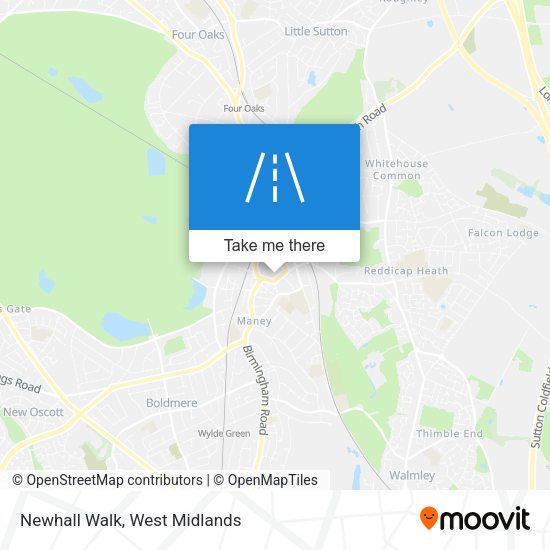 Newhall Walk map