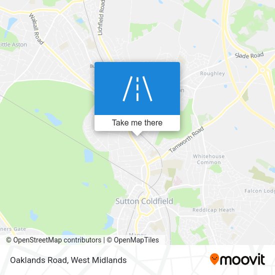 Oaklands Road map