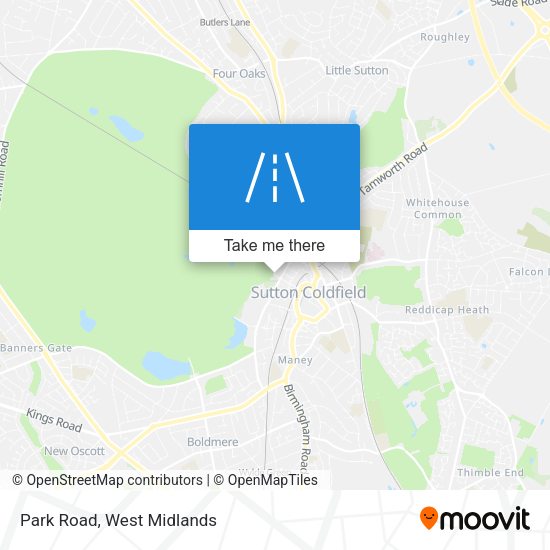 Park Road map