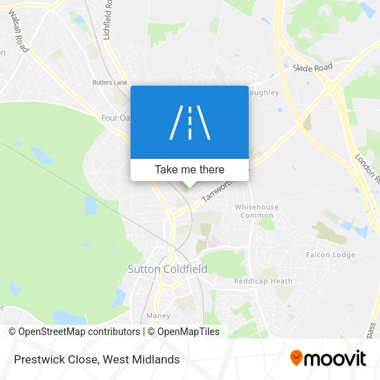 Prestwick Close map