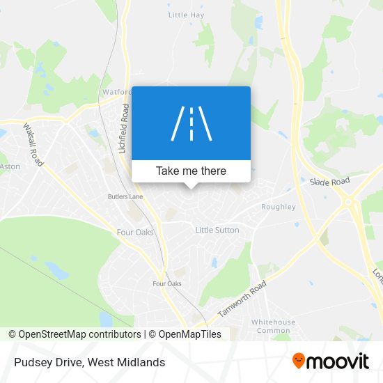 Pudsey Drive map