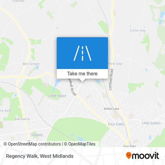 Regency Walk map