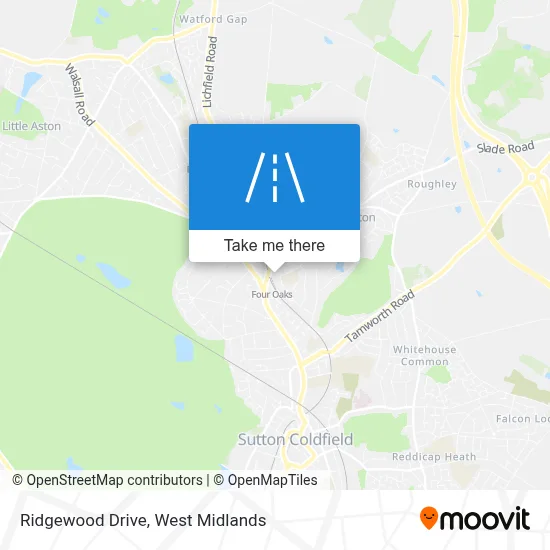 Ridgewood Drive map