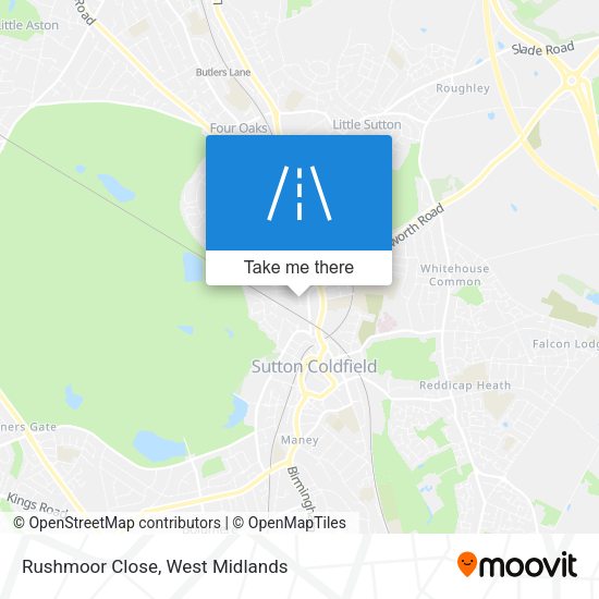 Rushmoor Close map