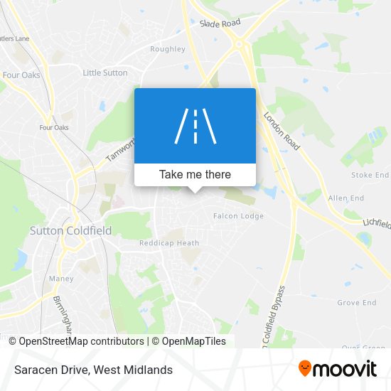 Saracen Drive map