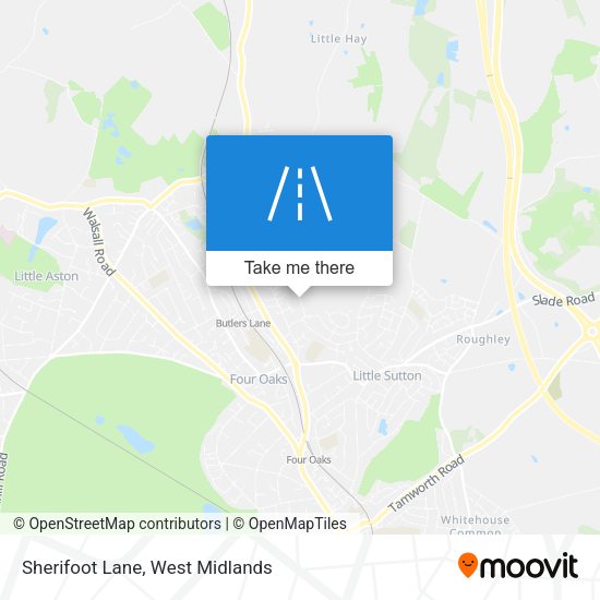 Sherifoot Lane map