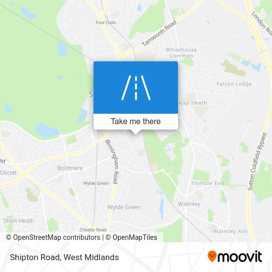 Shipton Road map