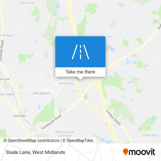 Slade Lane map