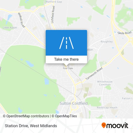 Station Drive map