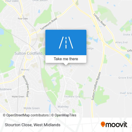 Stourton Close map