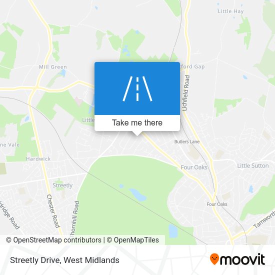Streetly Drive map