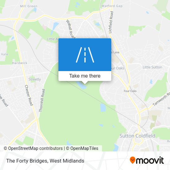 The Forty Bridges map