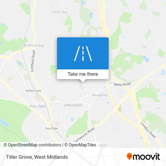 Tiller Grove map
