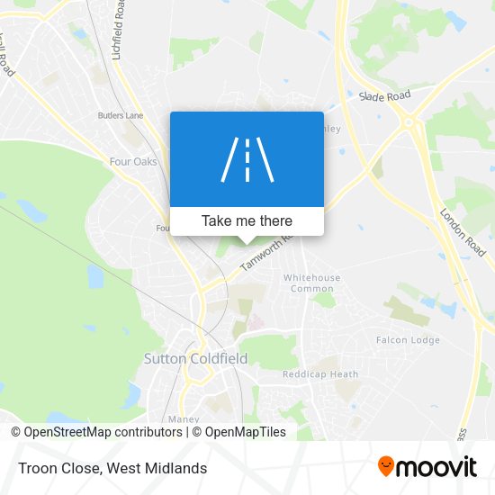 Troon Close map