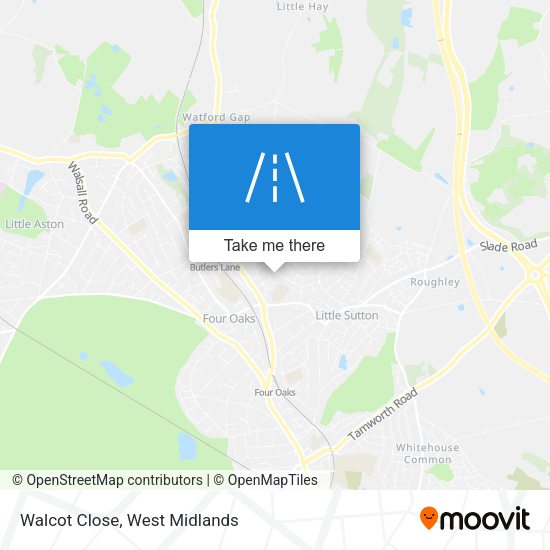 Walcot Close map
