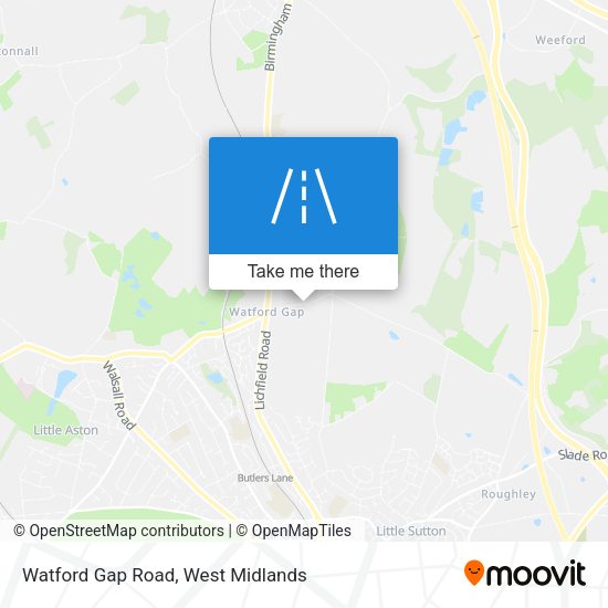 Watford Gap Road map