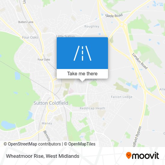 Wheatmoor Rise map