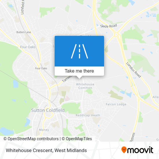 Whitehouse Crescent map