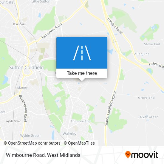 Wimbourne Road map