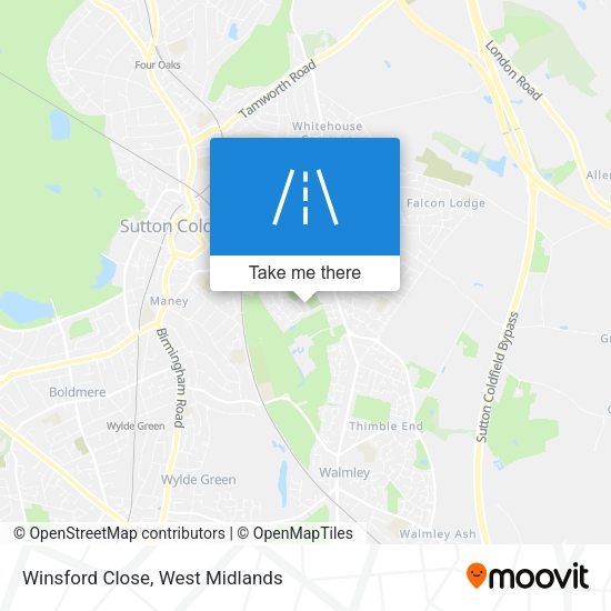 Winsford Close map