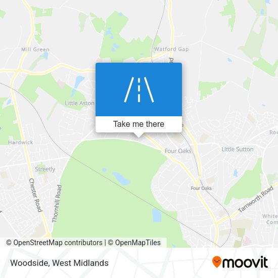Woodside map