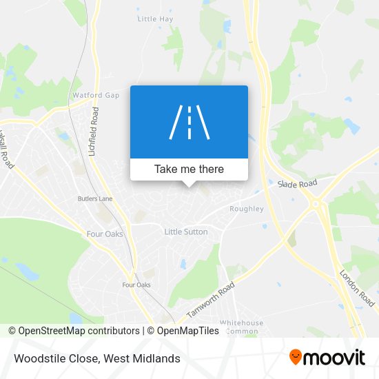 Woodstile Close map