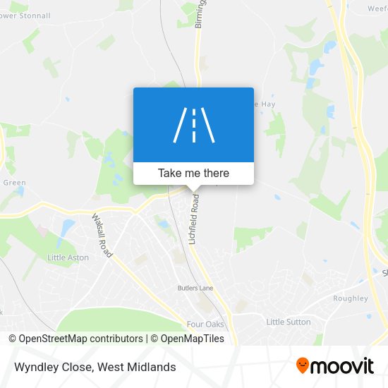 Wyndley Close map
