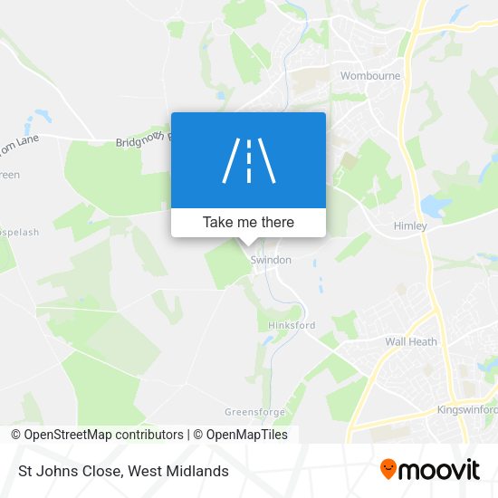 St Johns Close map