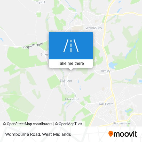 Wombourne Road map