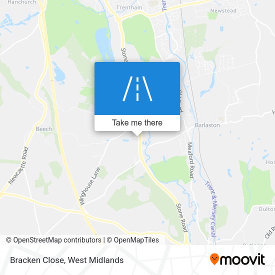 Bracken Close map