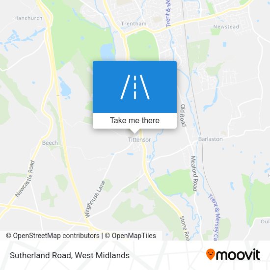 Sutherland Road map