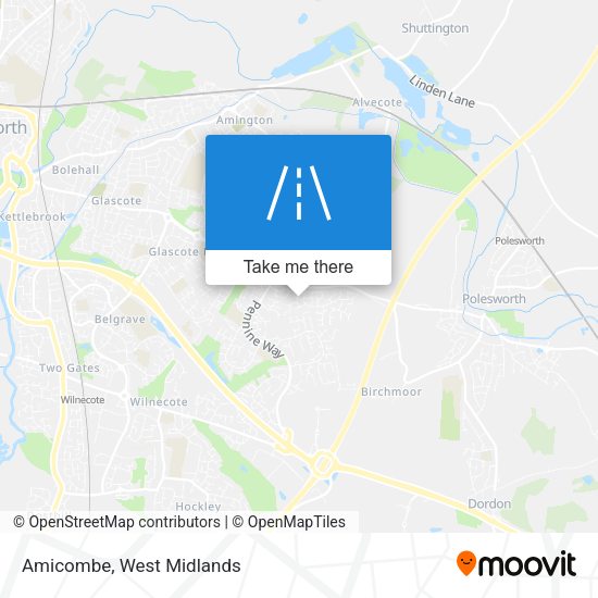 Amicombe map