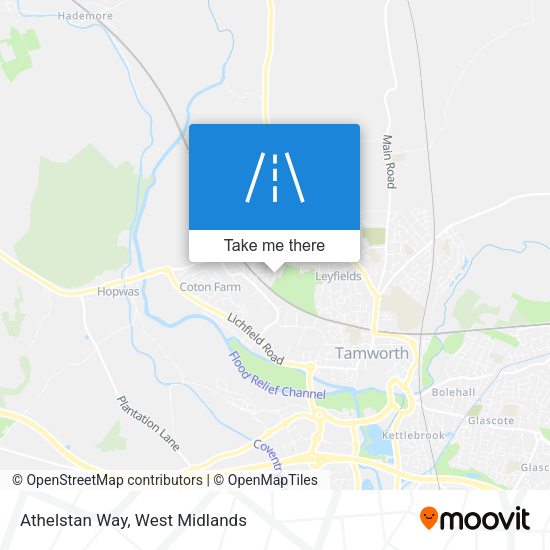 Athelstan Way map