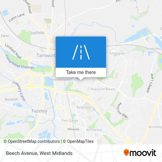 Beech Avenue map