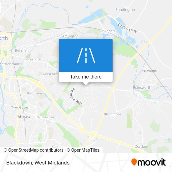 Blackdown map
