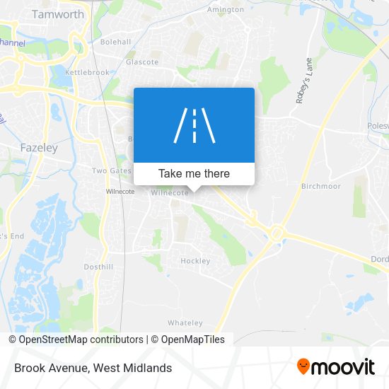 Brook Avenue map