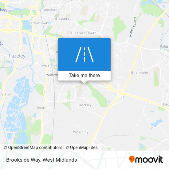 Brookside Way map