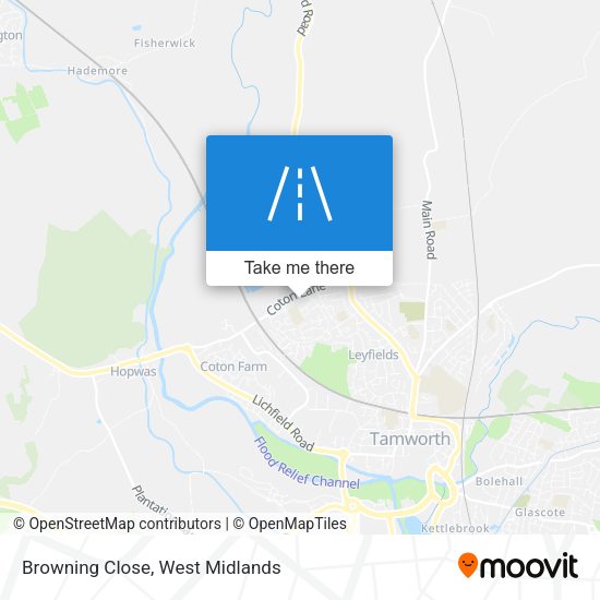 Browning Close map