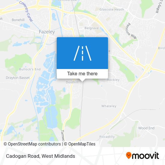 Cadogan Road map