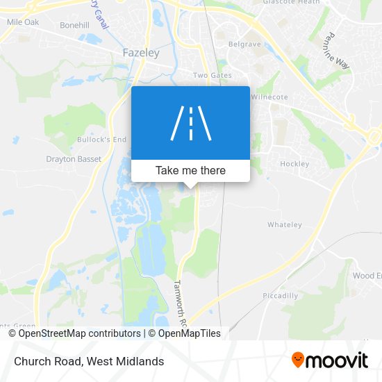 Church Road map